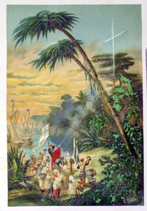 क्रिस्टोफर कोलंबस (1451-1506) 1892 द्वारा नई दुनिया की खोज द्वारा एम। हाउससोट