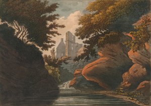 रोजलाइन कैसल, 1800। द्वारा एम। मरिगोट