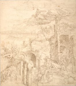 आस्था की शक्ति पर एक रूपक द्वारा Maarten van Heemskerck