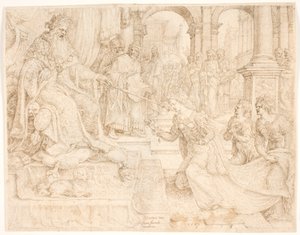 क्षयर्ष से पहले एस्तेर द्वारा Maarten van Heemskerck
