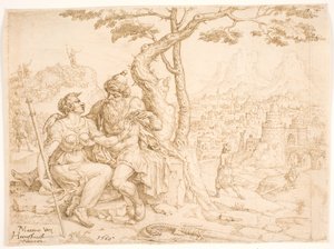 यहूदा और तामार द्वारा Maarten van Heemskerck