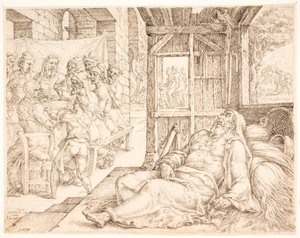 टोबिट का अंधापन द्वारा Maarten van Heemskerck