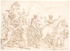 विजयी रथ ईर्ष्या द्वारा Maarten van Heemskerck