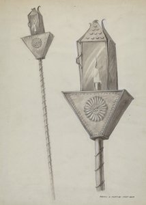 पेनिटेंटे जुलूस लालटेन, सी। 1937. द्वारा माजेल जी. क्लाफलिन