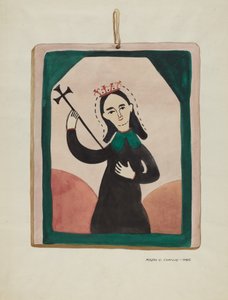वर्जिन अल्टारपीस, सी। 1937. द्वारा माजेल जी. क्लाफलिन