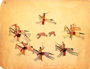 द भालू हंट, 1875 द्वारा दवा बनाना