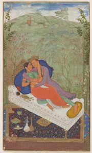 सुल्तान मुराद और एक कंसोर्ट, सीए। 1597 द्वारा मनोहर