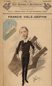 द मेन ऑफ़ टुडे का कवर, संख्या 326, मैनुअल ल्यूक द्वारा चित्रण (1854-1919): लियर - फ्रांसिस विएल-ग्रिफिन (ओल्ड ग्रिफिन) (1864-1937) द्वारा मैनुअल ल्यूक
