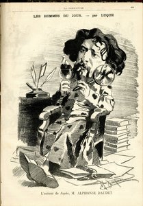 कैरिकेचर के कवर के लिए मैनुअल लुक (1854-1919) का चित्रण (1880) द्वारा मैनुअल ल्यूक