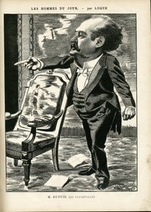 ला कैरिकेचर (1880) में मैनुअल ल्यूक (1854-1919) का चित्रण द्वारा मैनुअल ल्यूक