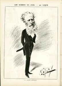 ला कैरिकेचर (1880) में मैनुअल ल्यूक (1854-1919) का चित्रण द्वारा मैनुअल ल्यूक