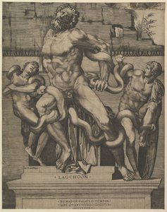 रोमन कांच शानदार, Laocoon, 16 वीं सदी। द्वारा मार्को डेंटे