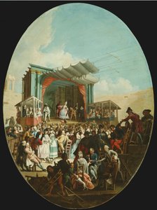 वेरोना में एक इतालवी कॉमेडी, 1772। द्वारा मार्को मार्कोला