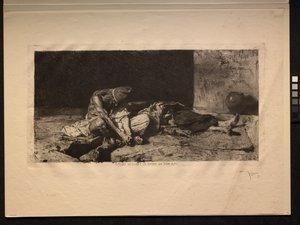 1866 में अपने मित्र के शरीर को देखते हुए अरब