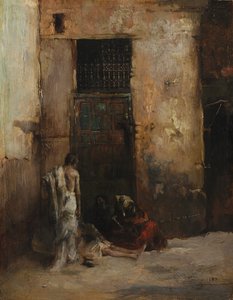 एक दरवाजे से भिखारी, 1870।