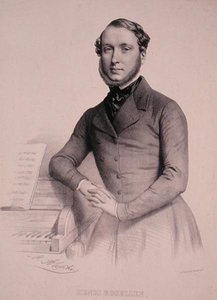 हेनरी रोसेलेन का पोर्ट्रेट (1811-76) (उत्कीर्णन) द्वारा मैरी अलेक्जेंड्रे (बाद में) अलोफी