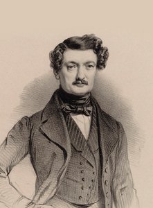 संगीतकार चार्ल्स-फ्रांकोइस प्लांटेड का पोर्ट्रेट 1787-1870, 1850।
