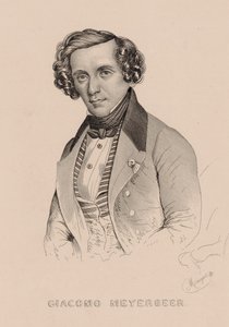 संगीतकार जियाकोमो मेयरबीर 1791-1864, 1836 का पोर्ट्रेट।