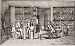 एंटोनी लॉरेंट डी लावोसियर (1743-1794), फ्रांसीसी रसायनज्ञ ने आराम से मनुष्य की सांस लेने पर एक प्रयोग किया। श्रीमती लवॉज़ियर द्वारा चित्रकारी। 18 वीं शताब्दी पेरिस। लीमेज संग्रह द्वारा मेरी ऐनी पियरेते लावोइसियर