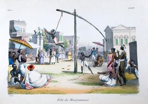Festival of Mariyamma, or Mariyammai, Hindu deity, 1828