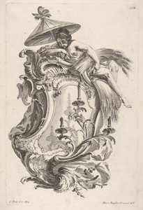 स्कोनस रिप्रेजेंटिंग समर, द वॉल कैंडलस्टिक से लेकर 4 साल, ca.1730-56। द्वारा मार्टिन एंजेलब्रेट