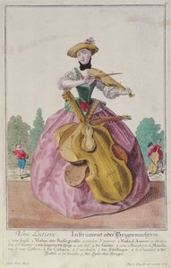 साधन निर्माता, c.1735, ऑग्सबर्ग में प्रकाशित द्वारा मार्टिन एंजेलब्रेट