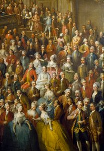 10/10/1760 को ऑस्ट्रिया की मैरी थेरेसी (1717-1780), भविष्य के सम्राट जोसेफ II (1741-1790) और उनकी पत्नी इसाबेला ऑफ पर्मा (बोर्बोन-पर्मा, बॉर्बन पर्मा) के सम्मान में दावत दी गई। युवा वोल्फगैंग एमॅड्यूस मोजार्ट केंद्र (1756-1791 .)