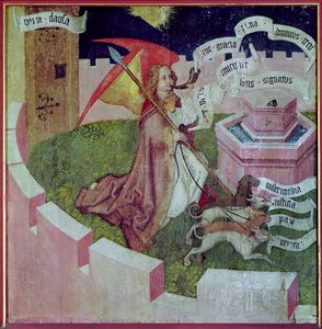 डोमिनिकन के अल्टारपीस: द मिस्टिकल हंट, c.1470-80 (67723 भी देखें) द्वारा मार्टिन शॉन्गॉउर