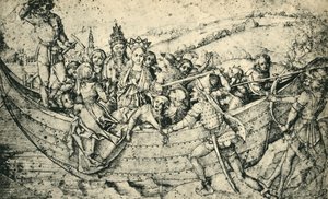 सेंट उर्सुला और उनके साथियों की शहादत, c1450, 1943। द्वारा मार्टिन शॉन्गॉउर