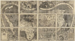 विश्व मानचित्र Universalis Cosmographia, 1507