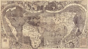 विश्व मानचित्र Universalis Cosmographia, 1507