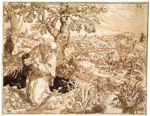 ए हरमिट, 1585-1586 द्वारा Maarten de Vos