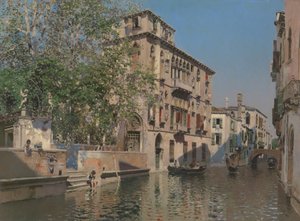 वेनिस में एक नहर, c.1875