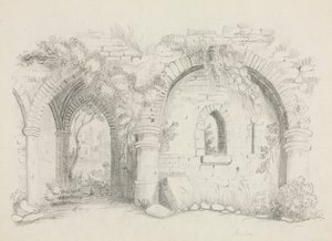 खंडहर, लगभग 1840।