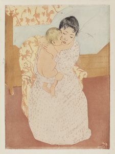 मातृ दुलार, 1890-1891। द्वारा मैरी कसाट