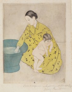 द बाथ, 1890-1891। द्वारा मैरी कसाट