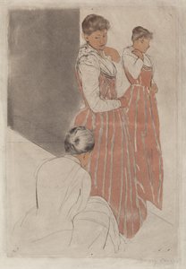 द फिटिंग, 1890-1891। द्वारा मैरी कसाट