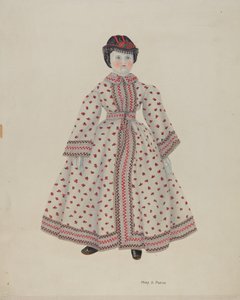 चाइना हेड वाली गुड़िया द्वारा मैरी डी पोर्टर