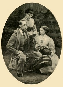 चार्ल्स डिकेंस अपनी बेटियों को पढ़ना, 1865, 1910
