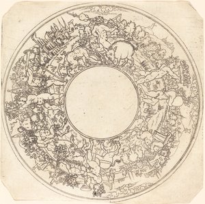 गधे पर बच्चुस द्वारा मास्टर आई.एस.