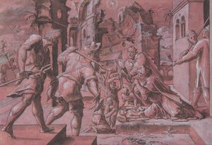 चरवाहों की आराधना, 1540-60। द्वारा लिकटेंस्टीन आराधना के मास्टर