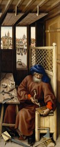 एनालिनेशन ट्रप्टिक (मेरोड अल्टारपीस), c.1427-32 (ओक पर तेल) द्वारा Flémalle के मास्टर
