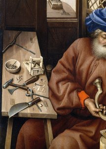 एनालिनेशन ट्रप्टिक (मेरोड अल्टारपीस), c.1427-32 (ओक पर तेल) द्वारा Flémalle के मास्टर