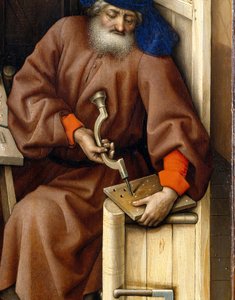 एनालिनेशन ट्रप्टिक (मेरोड अल्टारपीस), c.1427-32 (ओक पर तेल) द्वारा Flémalle के मास्टर
