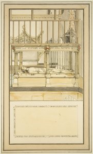 ब्रिस्टल कैथेड्रल में बिशप पॉल बुश का मकबरा, c.1799 (कागज पर पानी के रंग का) द्वारा ब्रिस्टल चर्च स्मारकों के मास्टर