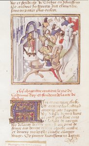 सुश्री 622 fol.9v कैडमस, &39;देस होम्स इलस्ट्र्रेस&39; से, थैब्स के संस्थापक, c.1460 द्वारा चैंपियन देस डेम्स के मास्टर