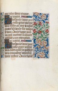 रूयेन के घंटे उपयोग की पुस्तक: fol 148r, सी। 1470। द्वारा जिनेवा लातिनी के मास्टर
