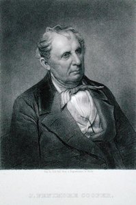 जेम्स फेनिमोर कूपर (1789-1851), हेनरी ब्रायन हॉल (1808-84) द्वारा एक डगुएरियोटाइप (उत्कीर्णन) के बाद उकेरा गया द्वारा मैथ्यू (बाद में) ब्रैडी