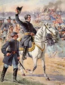 चांसलरविले, वर्जीनिया, 3 मई 1863 की लड़ाई में मेजर जनरल हुकर द्वारा मैथ्यू बी ब्रैडी