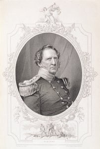विनफील्ड स्कॉट (1786-1866) &39;द हिस्ट्री ऑफ़ द यूनाइटेड स्टेट्स&39;, वॉल्यूम से। चार्ल्स मैके द्वारा द्वितीय, चार्ल्स हॉल द्वारा एक डागैरोप्रोटाइप से उत्कीर्ण किया गया द्वारा मैथ्यू बी ब्रैडी